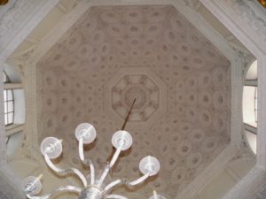 The ceiling of the saloon or ‘tribunal’ at Chiswick House